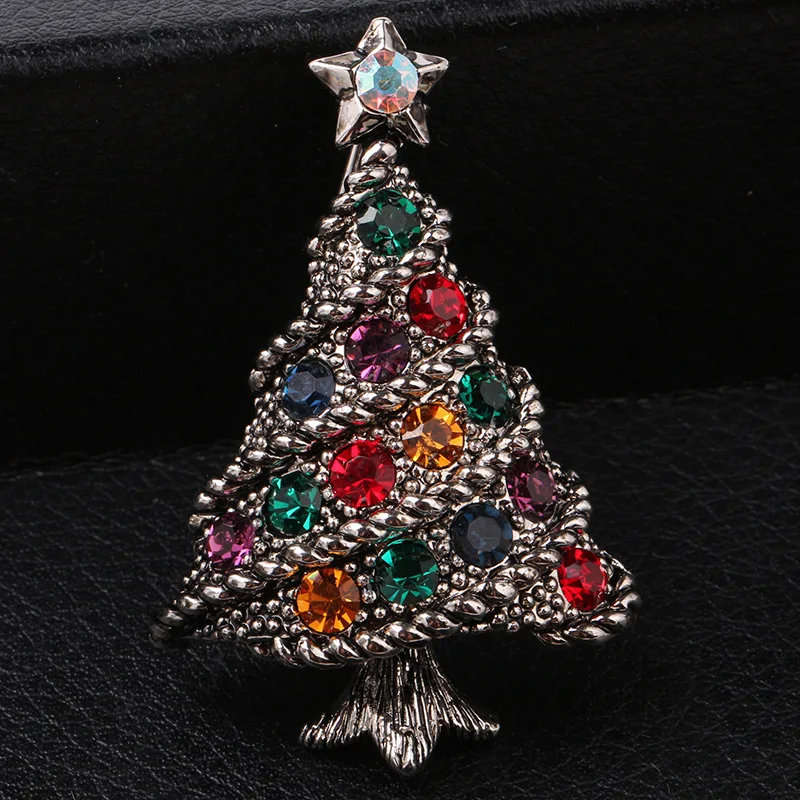 CINDY XIANG цветные Броши со стразами в виде рождественской елки для женщин, винтажные булавки, вечерние ювелирные изделия в подарок, аксессуары для пальто и свитера