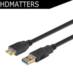 6ft USB 3.0 HDD диск Кабель USB 3.0 Micro B данных Кабель зарядного устройства Шнур 1.8 м позолоченные и экранированный