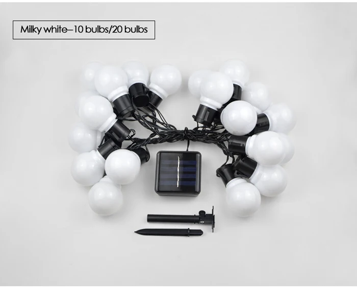 2,5 м 5 м Солнечная Мощность светодиодный декоративный светильник гирлянды с 10/20 светодиодный глобусы лампы фея светильник s гирлянда сад открытый светильник украшения