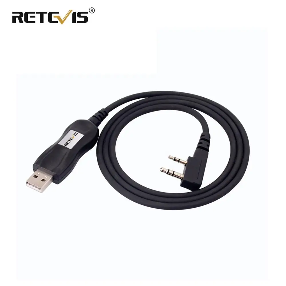 Retevis FTDI Chip USB Programming Cable For Kenwood Baofeng UV-5R H777 RT21 RT22 RT80 For TYT Walkie Talkie Support Win 7/8/10 2 in 1 rs232 port programming cable for kenwood kpg 4 kpg4 kpg 22 kpg22 baofeng uv 5r tk 3207 tk 2207 retevis h777 walkie talkie