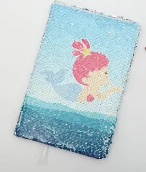 Единорог Русалка Фламинго блокнот с Блестками Мультфильм сверкающий блокнот - Цвет: 8