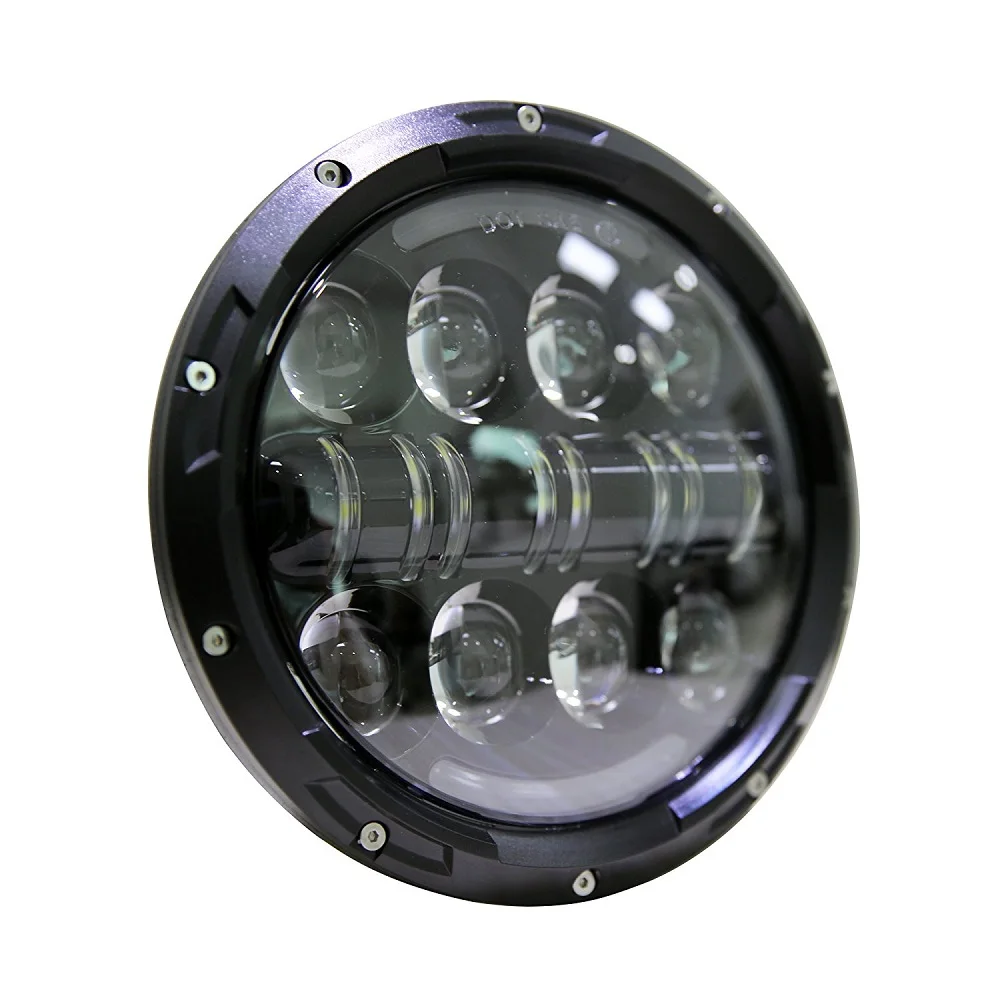 7 LED H4 Halo Headlights with H4 Adapter For Land Rover 7 Inch LED Headlamps with Amber Turn Signal For lada niva 4x4 (13)