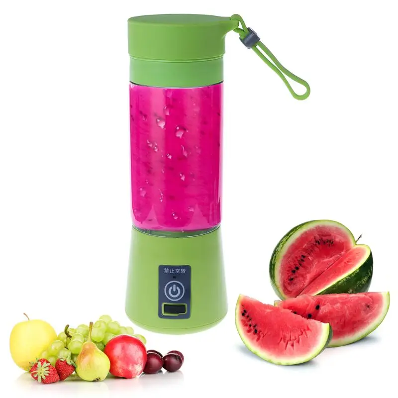 USB Electric Juicer Fruit Juice Mini Portable Outdoor Sports Rechargeable 400ml Home Shake Mixer Baby Food Soybean Milk Maker