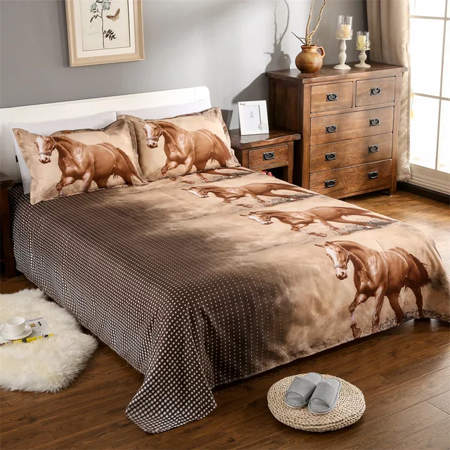 3d horse bedding set animal print duvet cover set classic bedclothes bed sheet pillowcase comforter cover - Horse Bedding 3d horse bedding set animal print duvet cover set classic bedclothes bed sheet pillowcase comforter cover - Horse Bedding