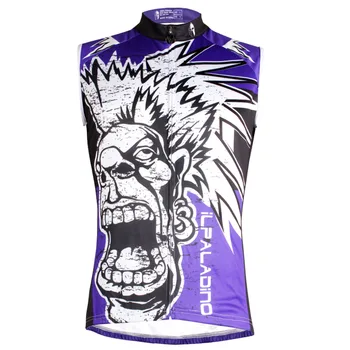 

Men Sleeveless Breathable Bike Clothing Spring Purple Polyester Cycling Jersey Size S To 6XL