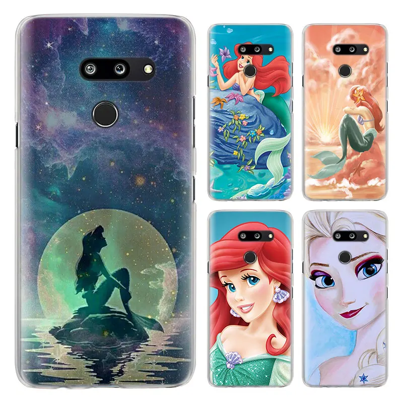 

Princess Ariel Little Mermaid Phone Cases for LG G7 G8 ThinQ G5 G6 V30 V40 V50 ThinQ Q6 Q7 Hard PC back cover case