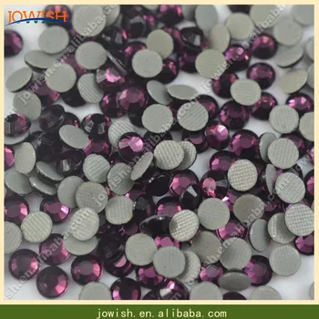 

Promotion!! 500gross / bag ss10 Amethyst Korean Crystal Strass Nail Art Decorations Hotfix Flatback Rhinestones For Dresses