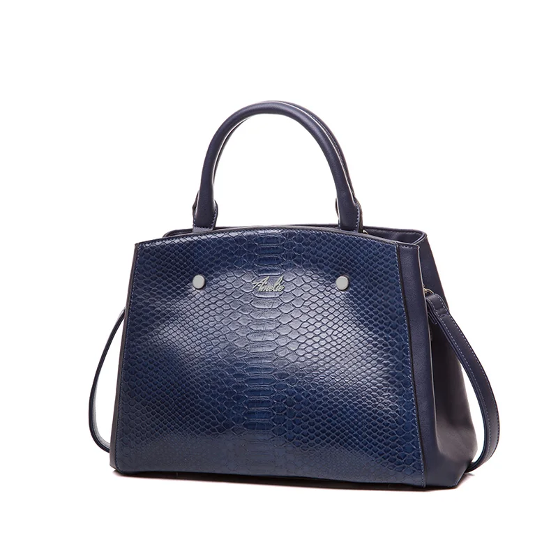 AMELIE GALANTI Женская сумка к/з материал как змея классически дорога вместительна удобна и более Высокого качества PU Специально для благородство г-жа вырабатывать - Цвет: blue