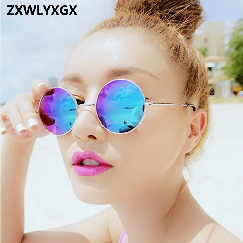 Vintage Round Sunglasses Women Men's Brand Designer Sun Glasses Ladies Spectacles Oculos de Sol Feminoculos_voghion.com