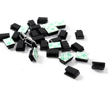 30X Tie Clips Fixer Organizer Drop Adhesive Clamp Car Wire Cord Cable Holder 2017 Hot