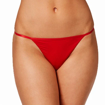 Бразильское пляжное нижнее белье женское сексуальное нижнее белье с боковыми завязками стринги, Feitong 2019G стринги трусы Бесшовные стринги 3 шт - Цвет: red