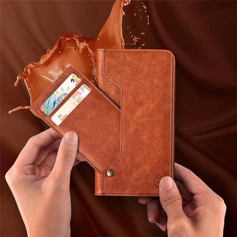 Case For Iphone XS Max With Card Slot Leather Cover For Iphone XR X luxury Cases Coque For Apple 6 7 8 10 X 8Plus Phone Skin (4)