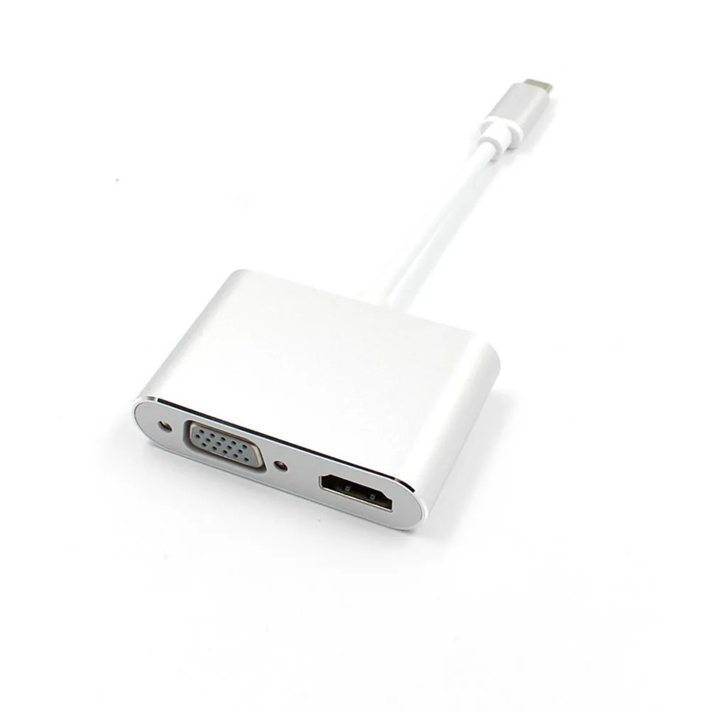 2019 горячий USB C Type к HDMI VGA адаптер ноутбук конвертер для HDTV MacBook DOY| |