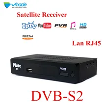 DVB PLUTO S2 Fully HD Digital Set Top Box Satellite Receiver Support lan RJ45 FTA WIFI Youtube DLNA GAMES CARD IPTV Card Reader DVB PLUTO S2 Fully HD Digital Set Top Box Satellite Receiver Support lan RJ45 FTA WIFI Youtube DLNA GAMES CARD IPTV Card Reader
