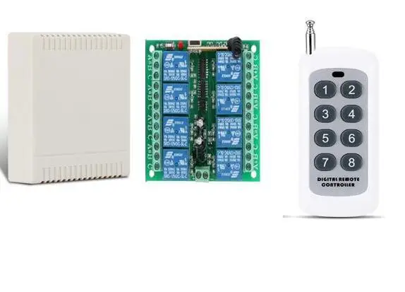 

DC 12V 12 V 8CH 8 CH RF wireless smart remote control switches 433mhz/315 Transmitter+Receiver