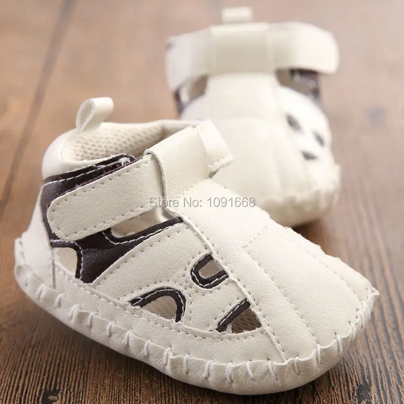 Toddler Baby Boys PU Leather Summer Anti slip Walking Crib Shoes 0 18