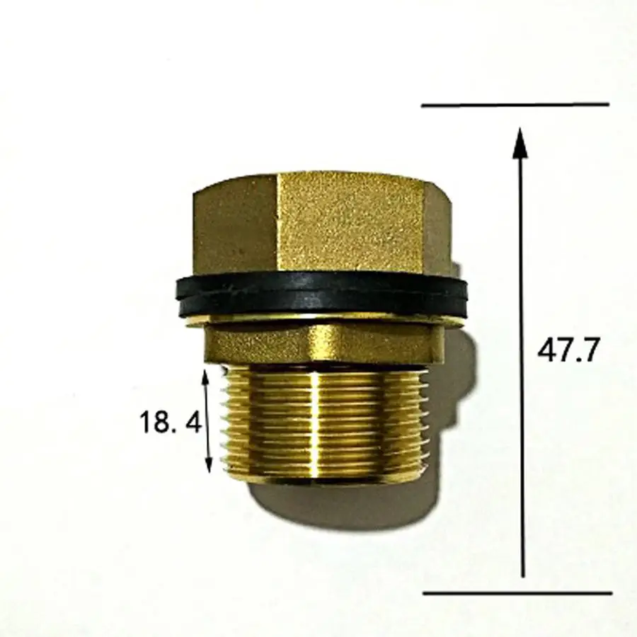 Lengthen 1" BSPP Brass Pipe Swivel Fitting Nut Water Tank Connectorin