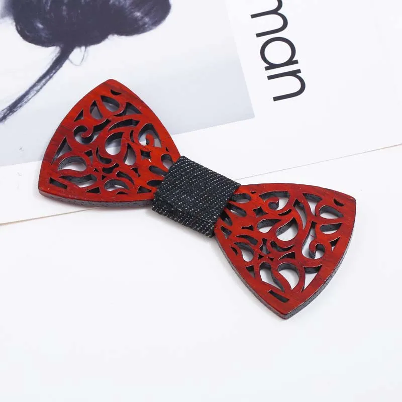 Модный Элегантный джентльменский галстук бабочка из Чикаго Вуд ручной работы