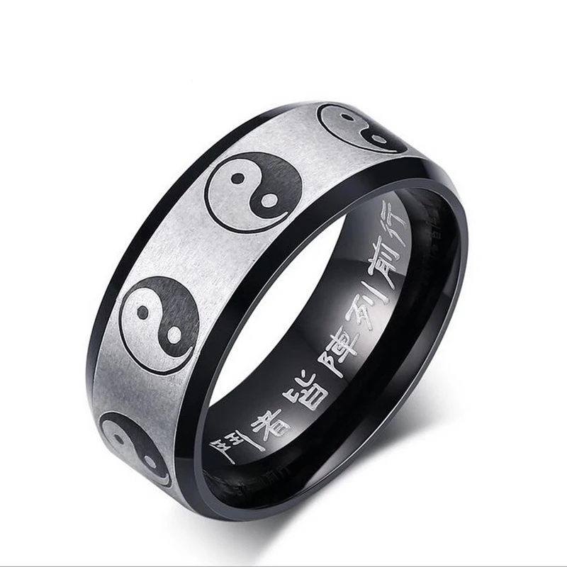 2017 Fashion Jewelry 8 mm Men's Gossip Stainless Steel