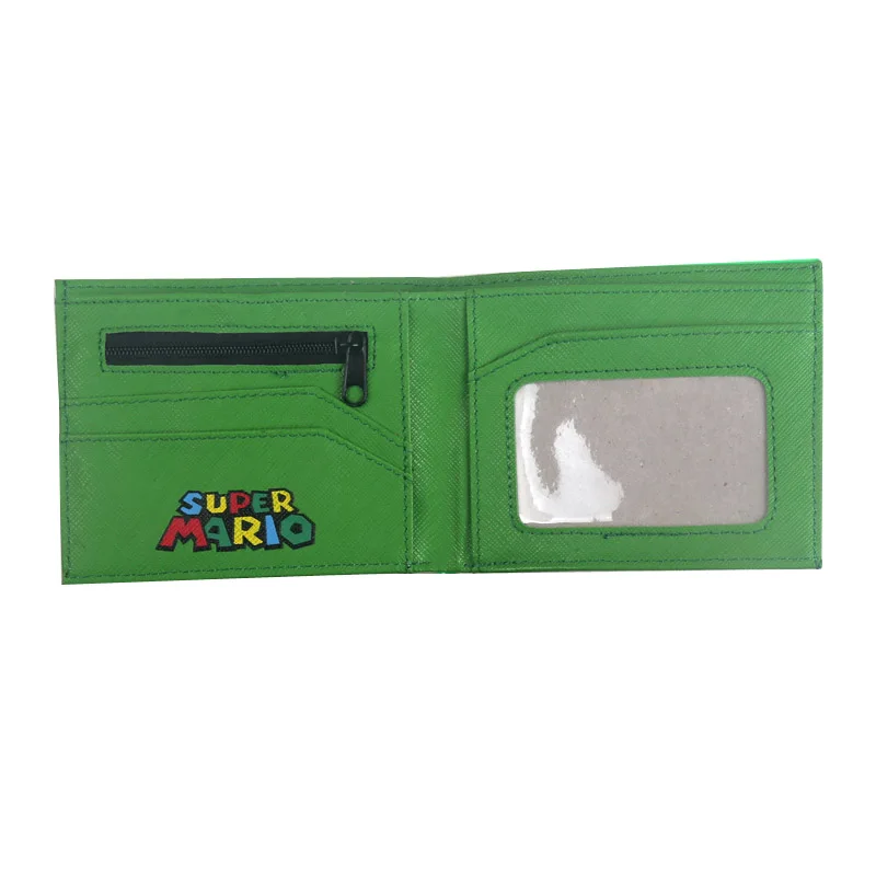 Бумажник с персонажами из мультфильмов Super Mario Bros Yoshi Mario, держатель для карт, кошелек с отделением для монет