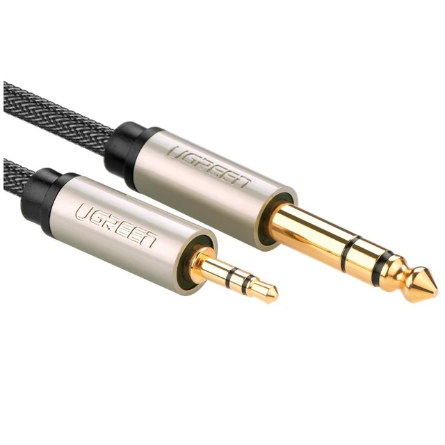 Best Price Ugreen Gold Plated 3.5mm Male to 6.35mm Male TRS Stereo Audio Cable with Zinc Alloy Housing and Nylon Braid for iPod, Laptop,H Best Price Ugreen Gold Plated 3.5mm Male to 6.35mm Male TRS Stereo Audio Cable with Zinc Alloy Housing and Nylon Braid for iPod, Laptop,H