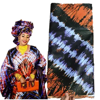 

2019 Guinea Brocade Fabric Bazin Riche Fabric High Quality 5 Yards/bag African damask Brocade Fabric BWL30