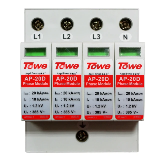 $ TOWE AP 20D 4P 20kA three phase surge protective device over voltage protector