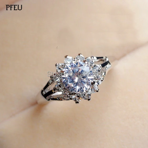 high quality cubic zirconia wedding bands engagement ring crystal simulation diamond finger ring female platinum plated - High Quality Cubic Zirconia Wedding Rings high quality cubic zirconia wedding bands engagement ring crystal simulation diamond finger ring female platinum plated - High Quality Cubic Zirconia Wedding Rings