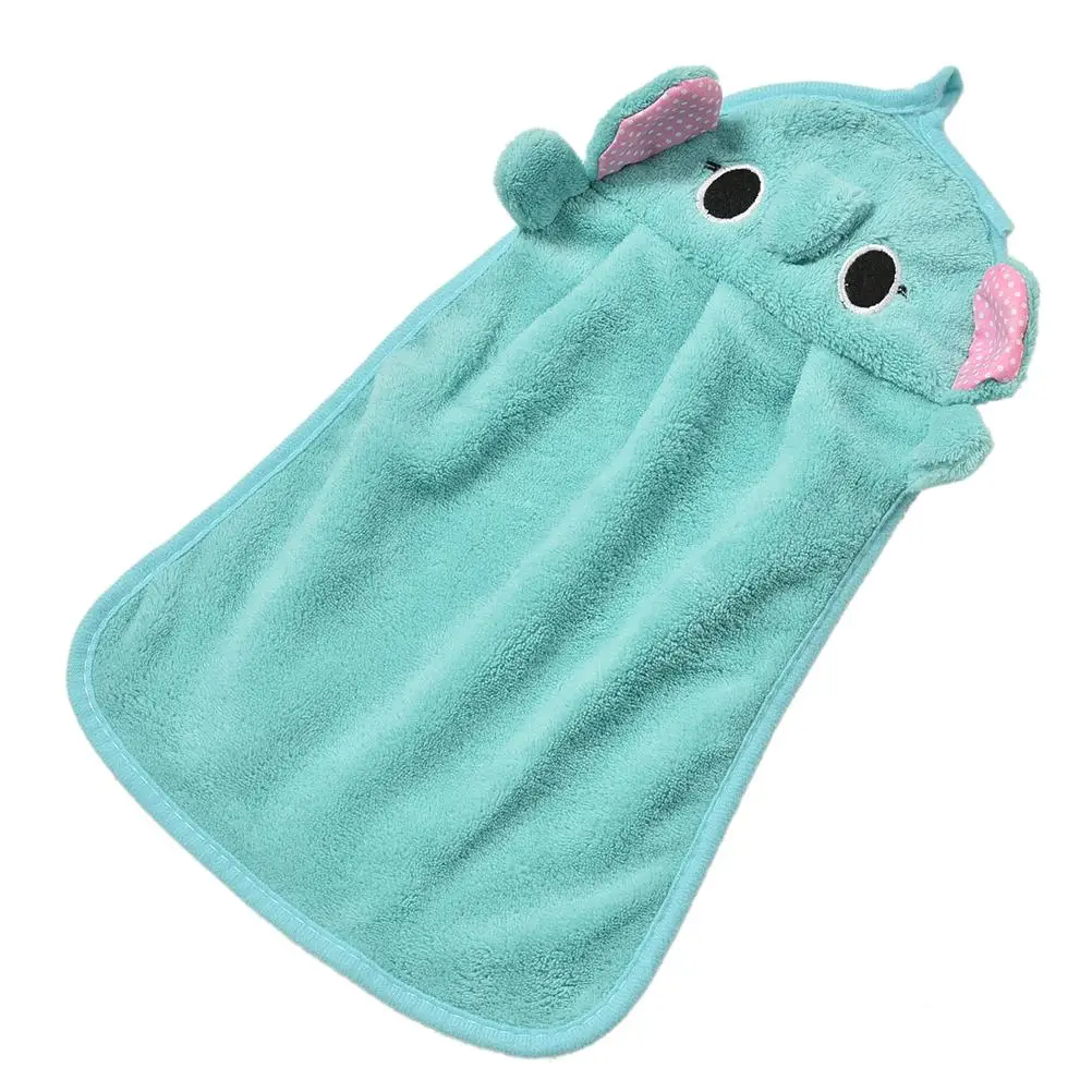 1 шт. ручной вешалка для полотенца Полотенца мультфильм коралловый флис Полотенца для детей