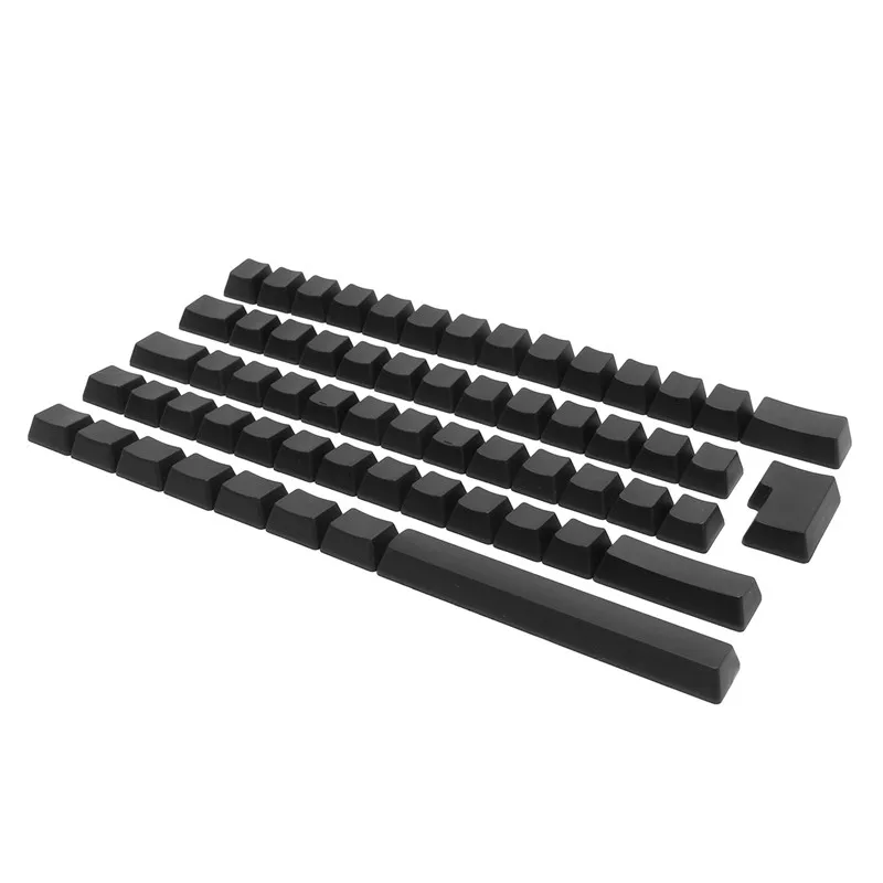 Толстые PBT 62 клавиши ISO Keycap белая черная механическая клавиатура колпачки пустые OEM профиль колпачки для ключей для игр Keyboad