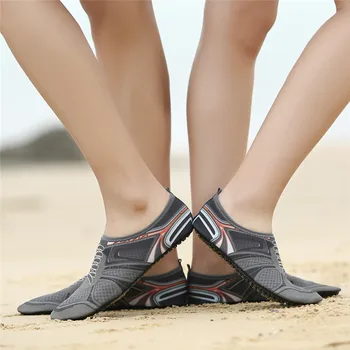 

Outdoor Men's Wading Shoes Non-Slip Sport Diving Shoes Casual Flat Beach Shoes Silicone Shoelaces Elastic Summer Men Shoes 01