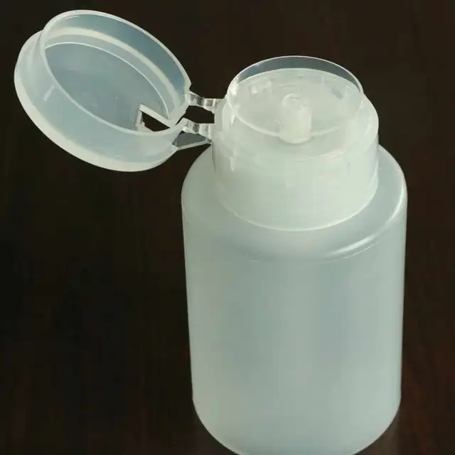 210mlLockable Empty Pump Dispenser Nail Polish Remover Bottle Liquid