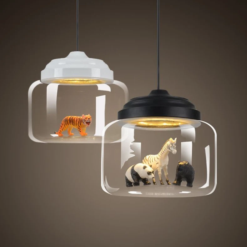 Современный животный светодиодный подвесной светильник для кухни, ресторана, кофейни, спальни, креативный подвесной светильник, светильники, подвесной светильник в стиле лофт s