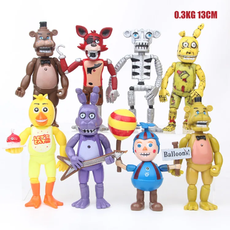 Five Nights At Freddy's 4 FNAF figure Foxy Gold Freddy Chica Sister Location Fazbear Bonnie ПВХ Figure|pvc action figure|kids toysfigure |