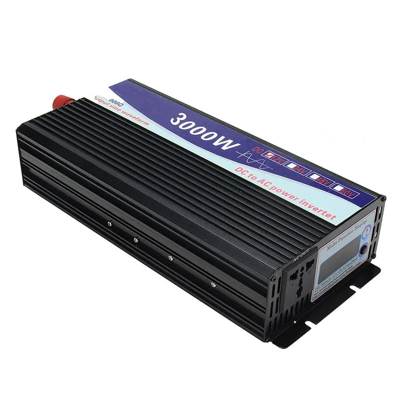 US $133.37 Intelligent Solar Pure Sine Wave Inverter 12v24v To 110v 3000w4000w5000w6000w Power Converter