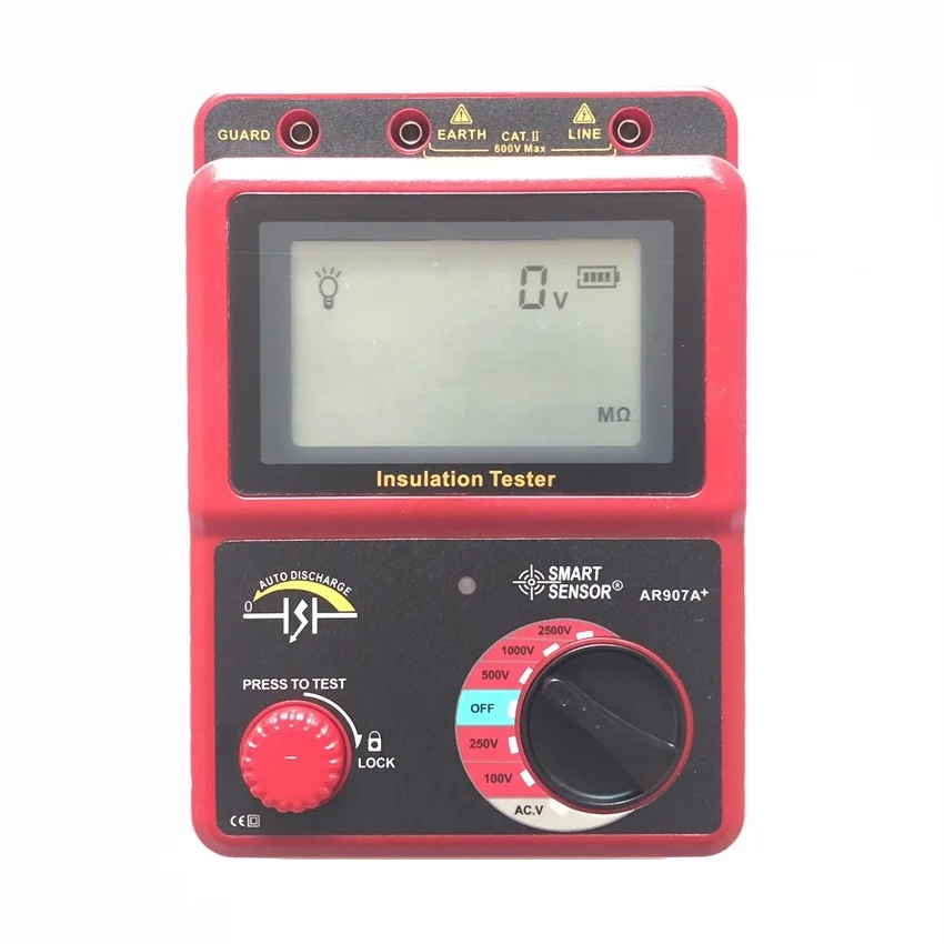 Digital High Voltage Insulation Resistance Tester Megohmmeter AC/DC
