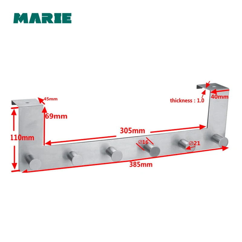 Wall Hook Hanger Bathroom Accessories Multifunctional Kitchen Towel Holder Hook