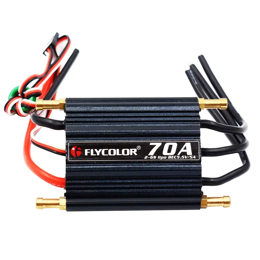 2-6 s 5.5 V/5A للماء فرش 70A ESC الإلكترونية سرعة تحكم إكسسوارات قطع غيار الأجهزة ل RC سباق قارب