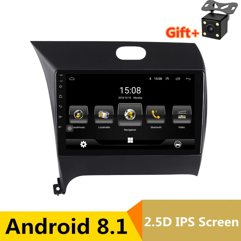 9 inch Android 8.1 Car DVD Player GPS for Kia CERATO K3 FORTE 2013 2014 audio car radio stereo navigator with bluetooth wifi