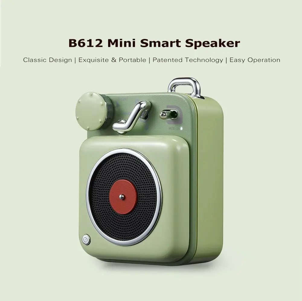 B612 Smart Mini Wireless Speaker Music Player APP Controller from Xiaomi youpin- Green Snake