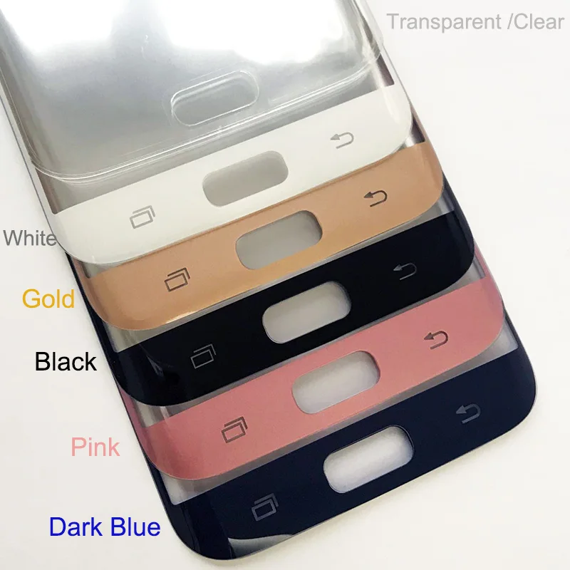 Защитное закаленное 3d стекло для Samsung Galaxy S7 S6 edge Plus розовое синее