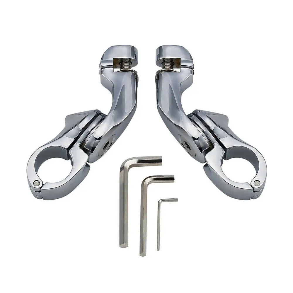 Motorcycle Highway Pegs Bracket Short Angled Adjustable Foot Peg Mount
