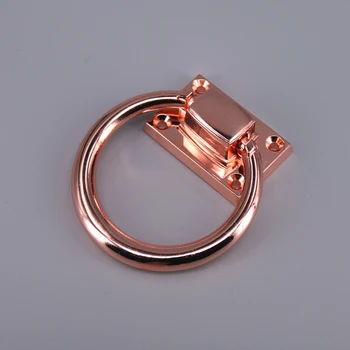 

2x Zinc alloy Chest Drawer Furniture Door Ring pull / door knocker / chair Handles Pulls Rose Gold