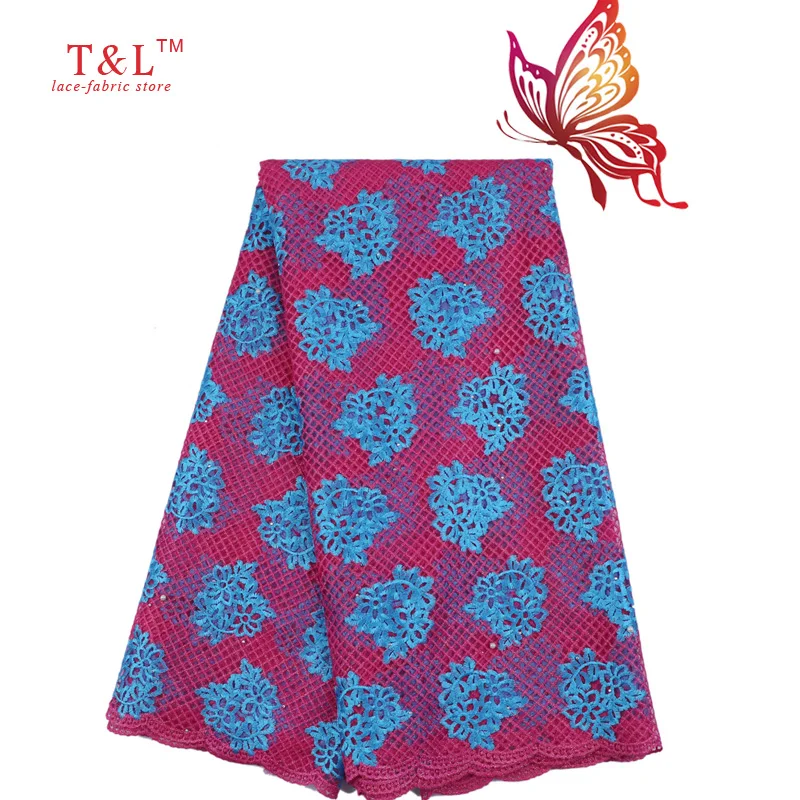 fushia pink and blue