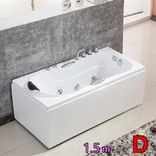Новинка A1505 отдельно стоящая гидромассажная одноместная Ванна, домашняя акриловая ванна для взрослых, современная домашняя массажная ванна для серфинга 1,5 метров