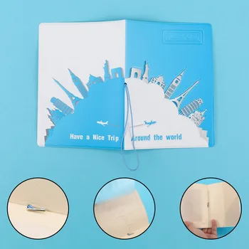 

New Lovely PVC Travel Passport Holder Cover PU Leather Identity ID Card Credit Card Holder Bags Document Folder 14*10 cm