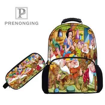 

Custom 17inch snow-white- Backpacks Pen Bags 3D Printing School Women Men Travel Bags Boys Girls Book Computers Bag#1031-2-68