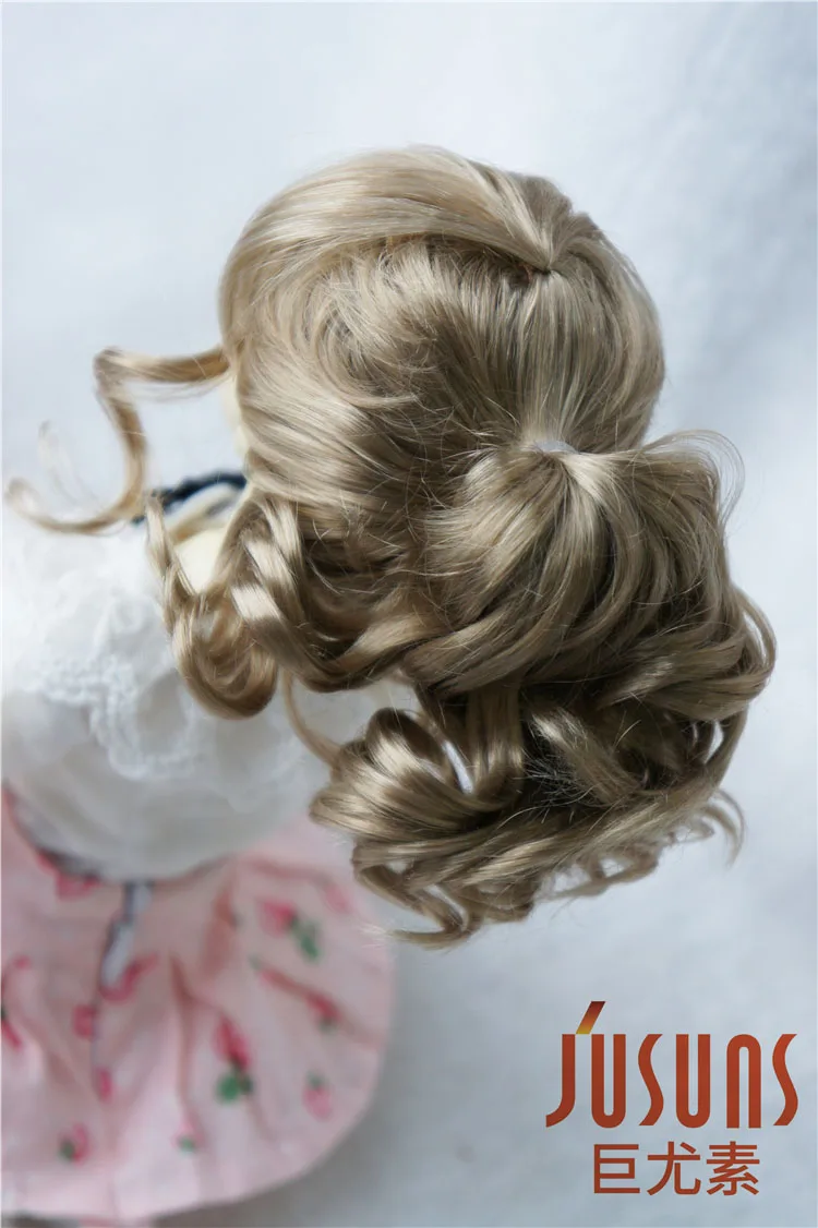 JD261 1/4 MSD синтетический, мохеровый, для куклы парики Updo стиль BJD волосы 7-8 дюймов BJD парики