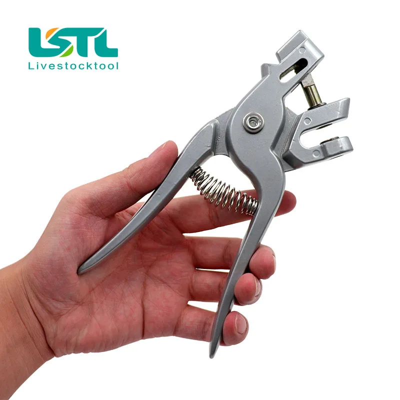 Farm Animal Pet Pig Punch Aluminium Alloy Ear Canal Pliers Pigs Cattle