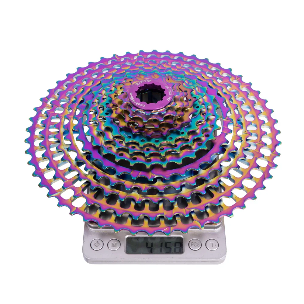 ZTTO 12 Speed Bicycle SLR 2 Rainbow Cassette 11-52T for MTB HG System UltraLight